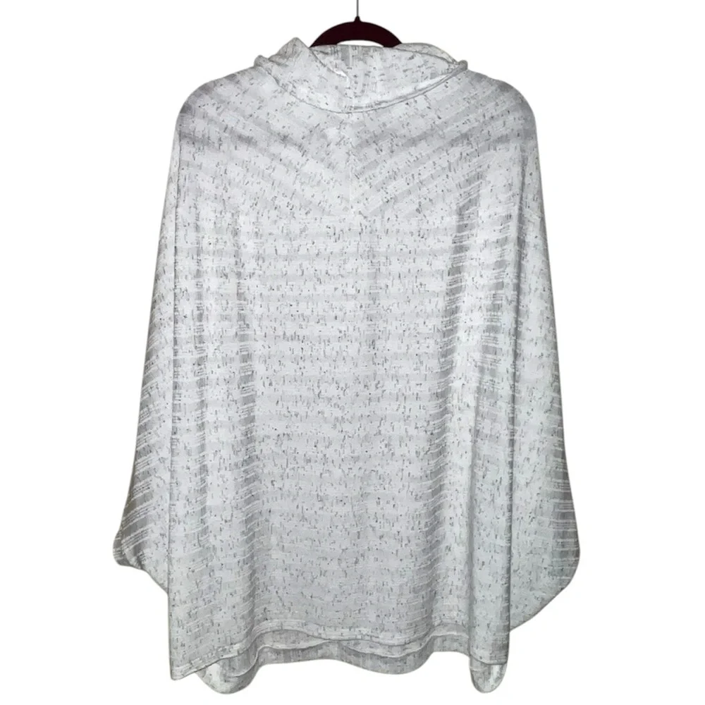 𝐋𝐀𝐍𝐄 𝐁𝐑𝐘𝐀𝐍𝐓 | NWT COWL NECK RIBBED KNIT PONCHO PULLOVER TOP - Picture 7 of 11